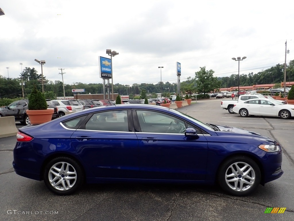 2015 Fusion SE - Deep Impact Blue Metallic / Charcoal Black photo #10