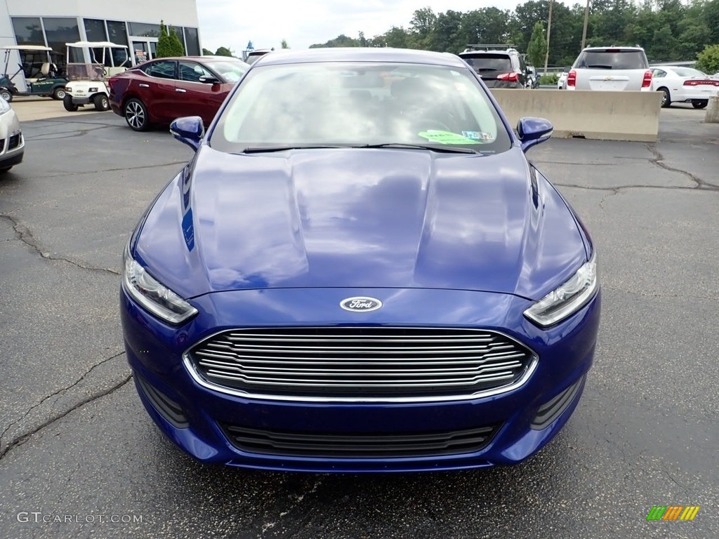 2015 Fusion SE - Deep Impact Blue Metallic / Charcoal Black photo #13