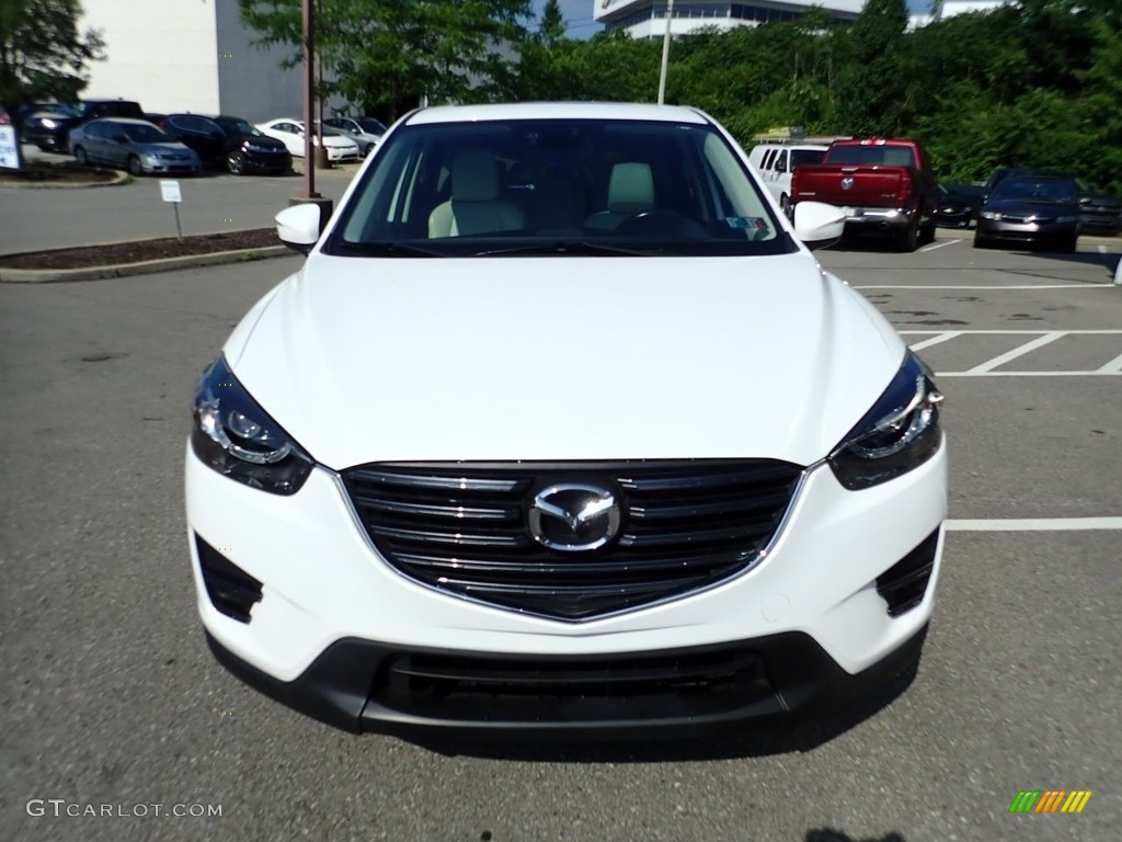 2016 CX-5 Grand Touring AWD - Crystal White Pearl Mica / Parchment photo #8