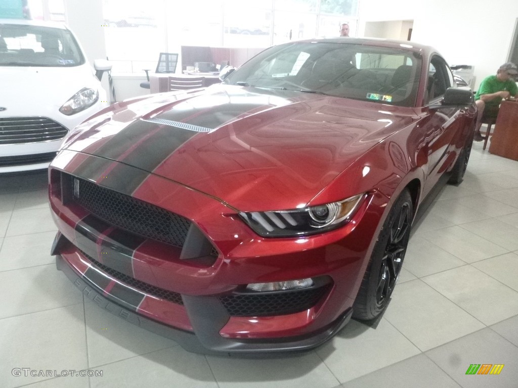 2019 Mustang Shelby GT350 - Ruby Red / GT350 Ebony Leather/Miko Suede photo #2