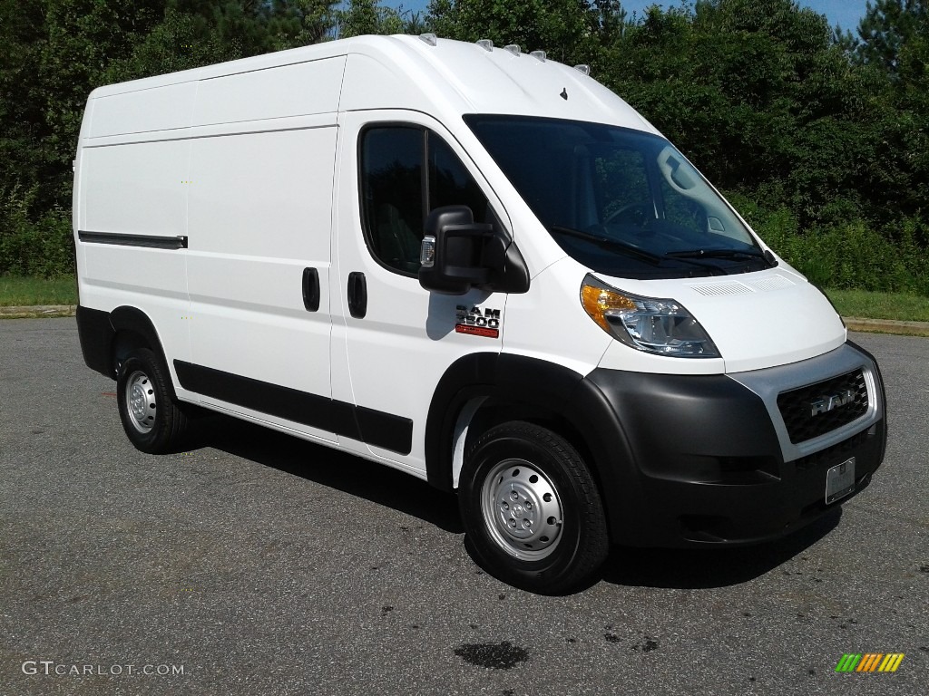 2019 ProMaster 2500 High Roof Cargo Van - Bright White / Black photo #4