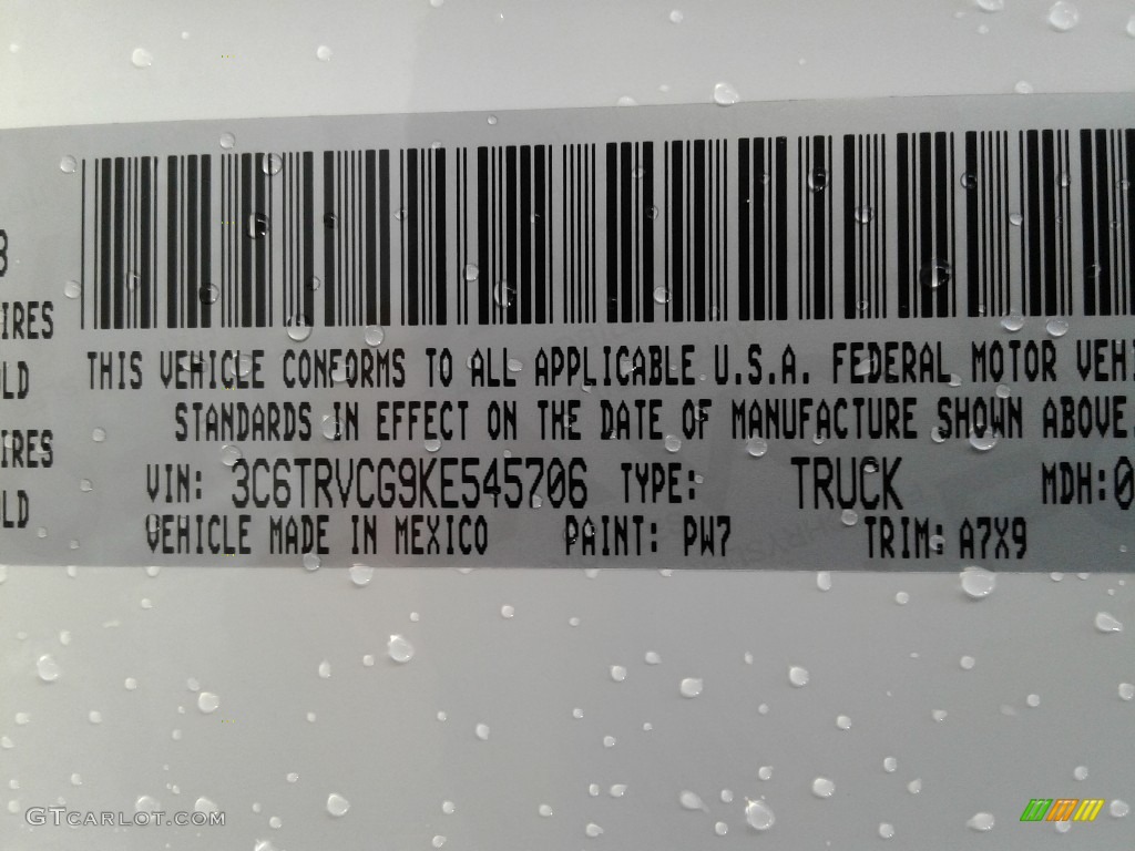 2019 ProMaster 2500 High Roof Cargo Van - Bright White / Black photo #26