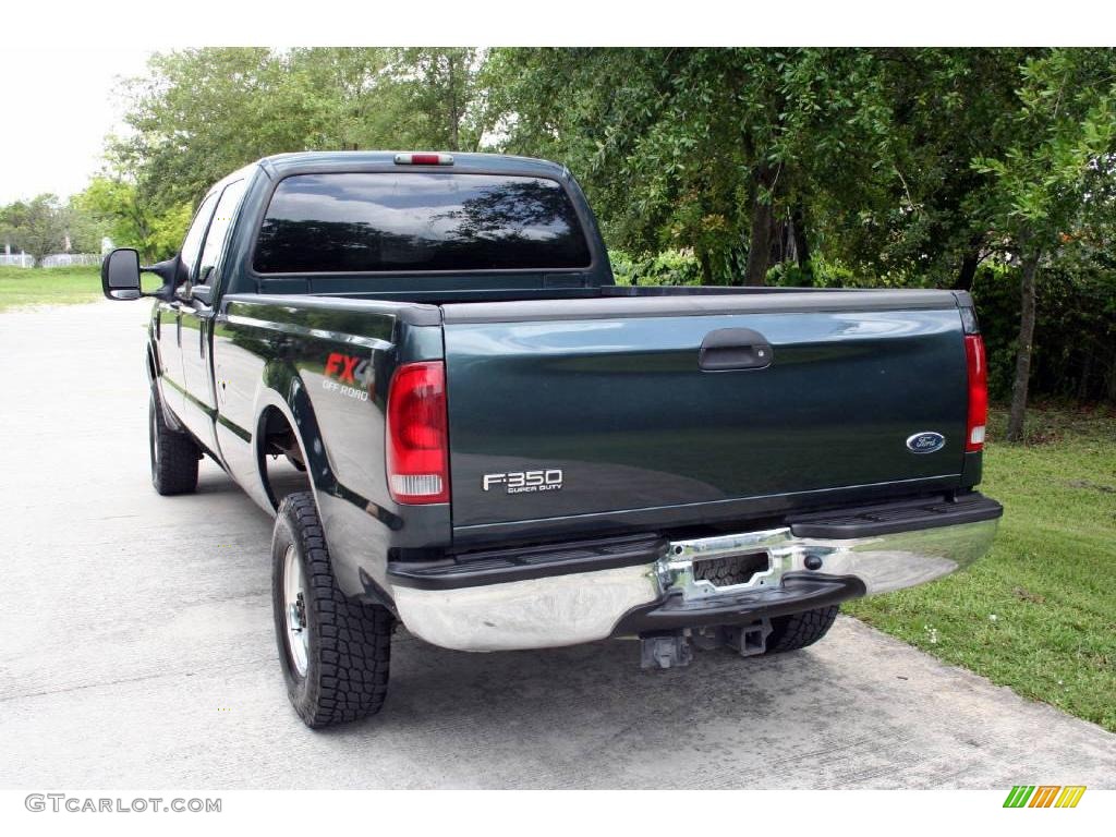 2004 F350 Super Duty FX4 Crew Cab 4x4 - Dark Green Satin / Medium Flint photo #10