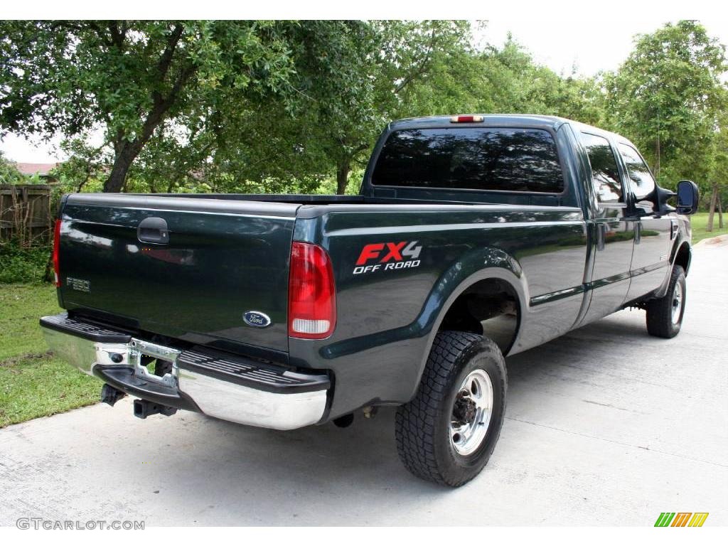 2004 F350 Super Duty FX4 Crew Cab 4x4 - Dark Green Satin / Medium Flint photo #12