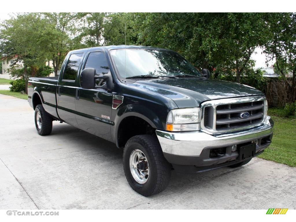 2004 F350 Super Duty FX4 Crew Cab 4x4 - Dark Green Satin / Medium Flint photo #19