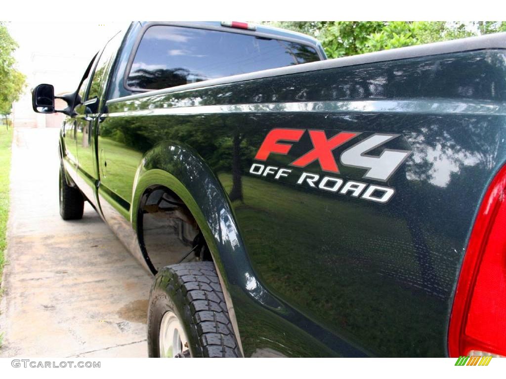 2004 F350 Super Duty FX4 Crew Cab 4x4 - Dark Green Satin / Medium Flint photo #23