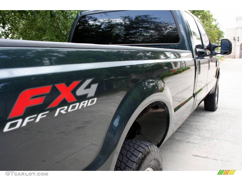 2004 F350 Super Duty FX4 Crew Cab 4x4 - Dark Green Satin / Medium Flint photo #25