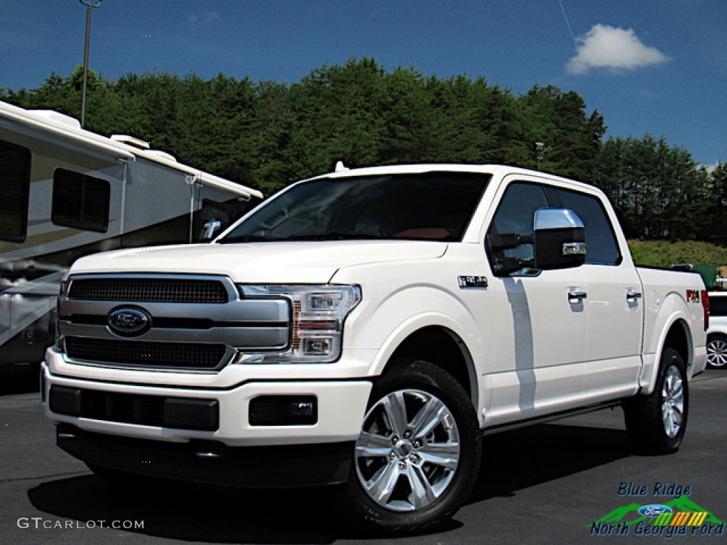 2019 F150 Platinum SuperCrew 4x4 - White Platinum / Dark Marsala photo #1