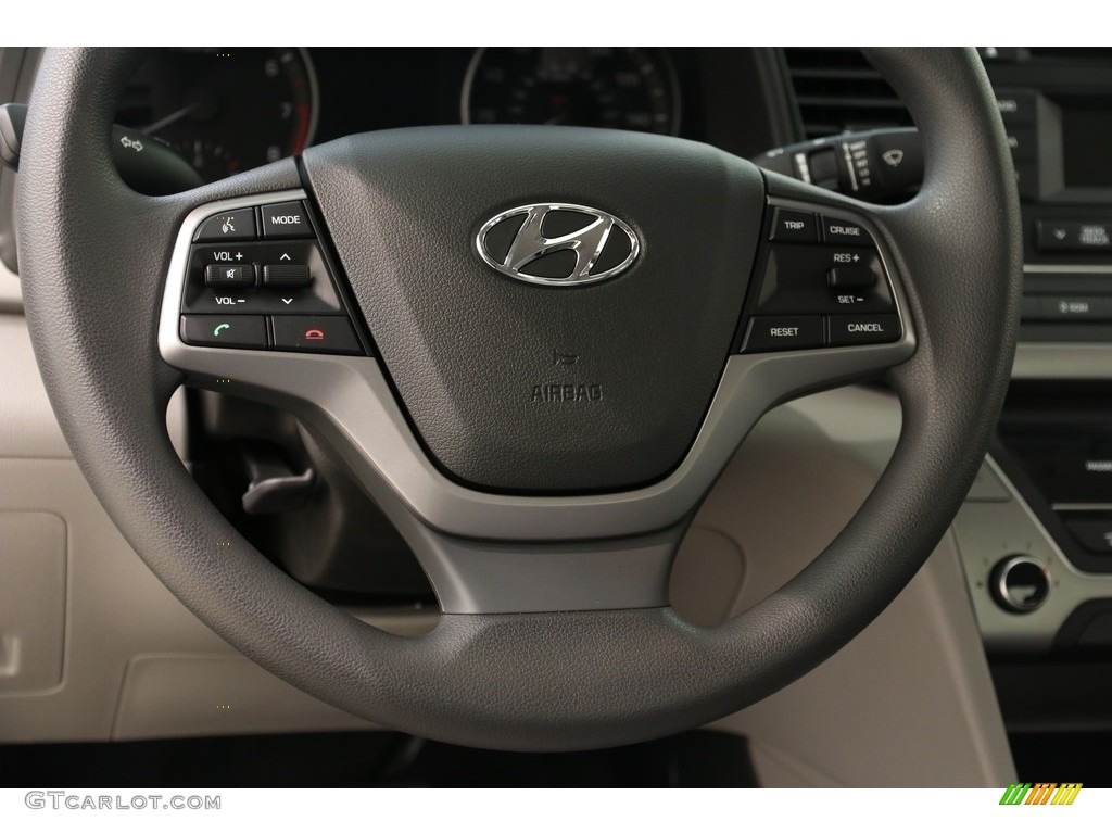 2018 Elantra SE - Symphony Silver / Gray photo #7