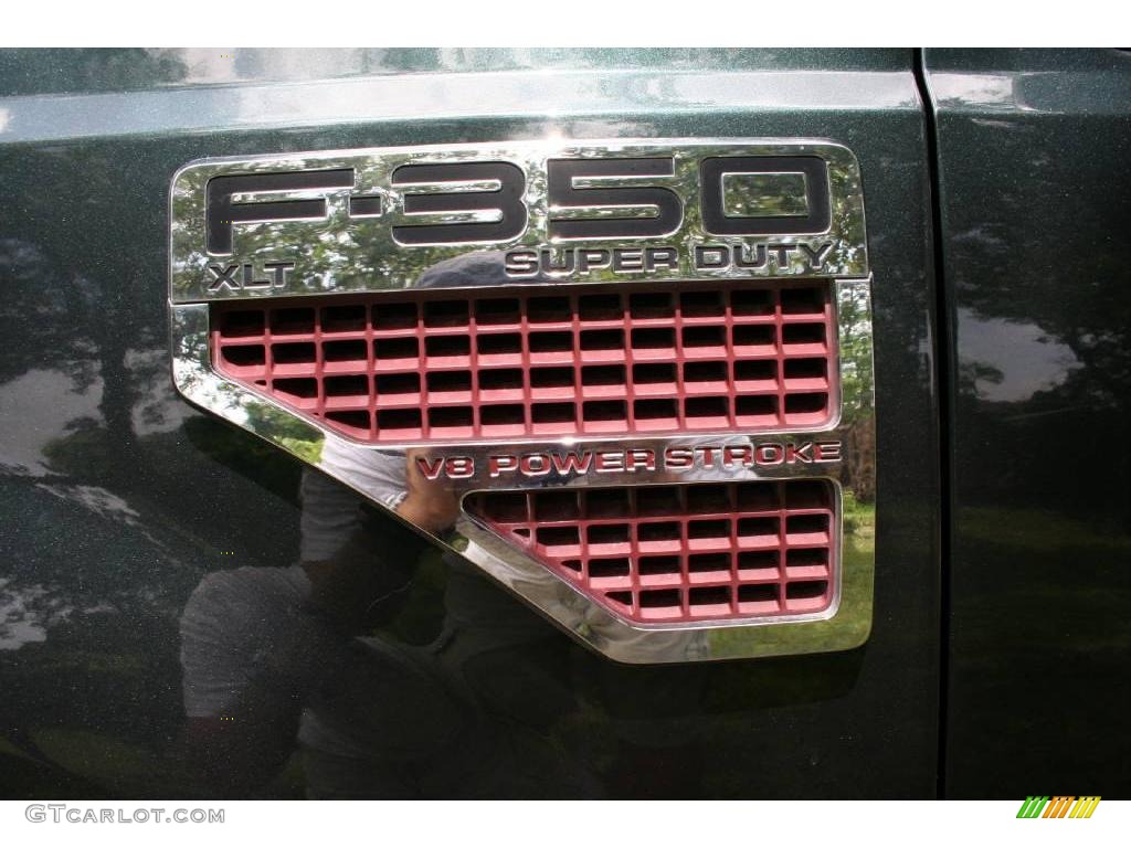 2004 F350 Super Duty FX4 Crew Cab 4x4 - Dark Green Satin / Medium Flint photo #52