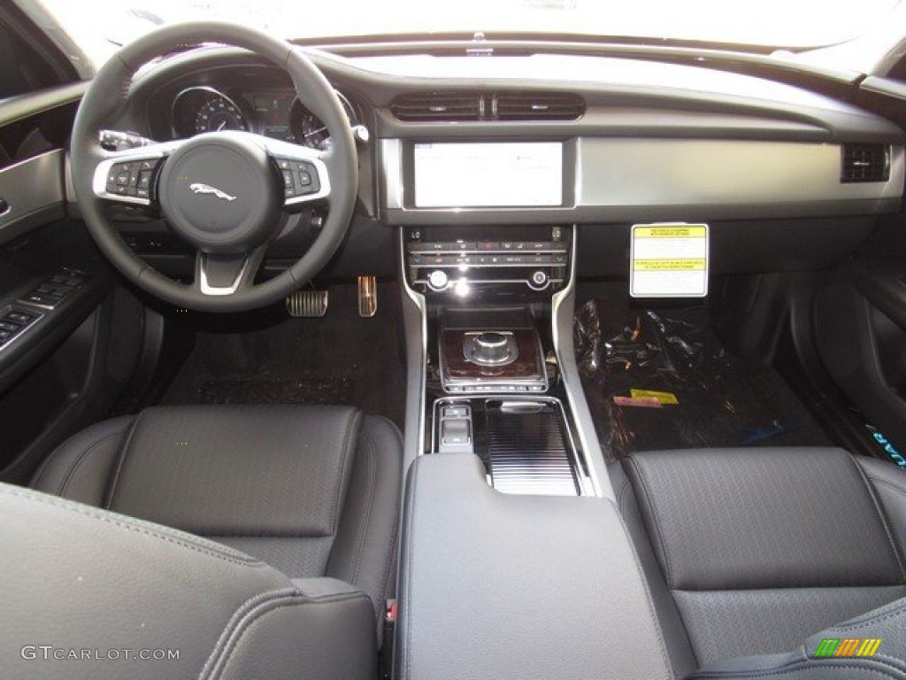 2020 Jaguar XF Prestige Ebony Dashboard Photo #134207842
