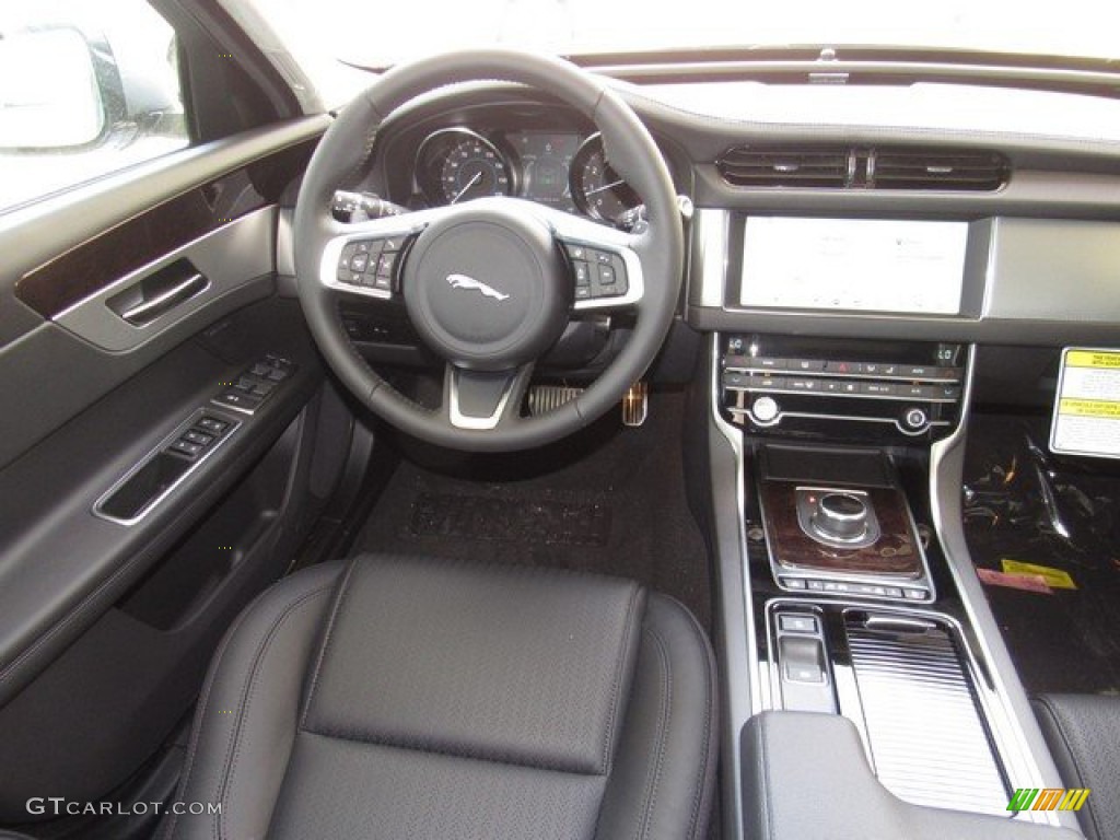 2020 Jaguar XF Prestige Ebony Dashboard Photo #134207932