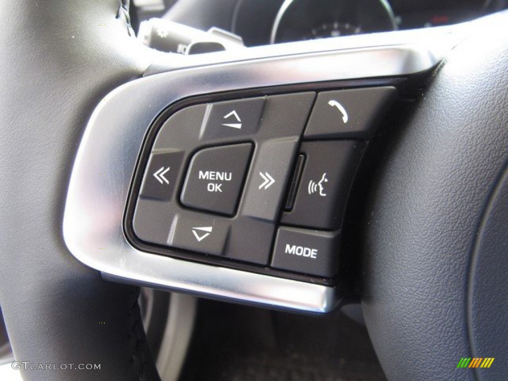 2020 Jaguar XF Prestige Ebony Steering Wheel Photo #134208061