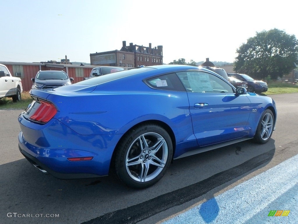 2019 Mustang GT Premium Fastback - Velocity Blue / Ebony photo #2