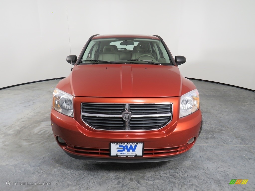 2008 Caliber R/T AWD - Sunburst Orange Pearl / Pastel Pebble Beige photo #7