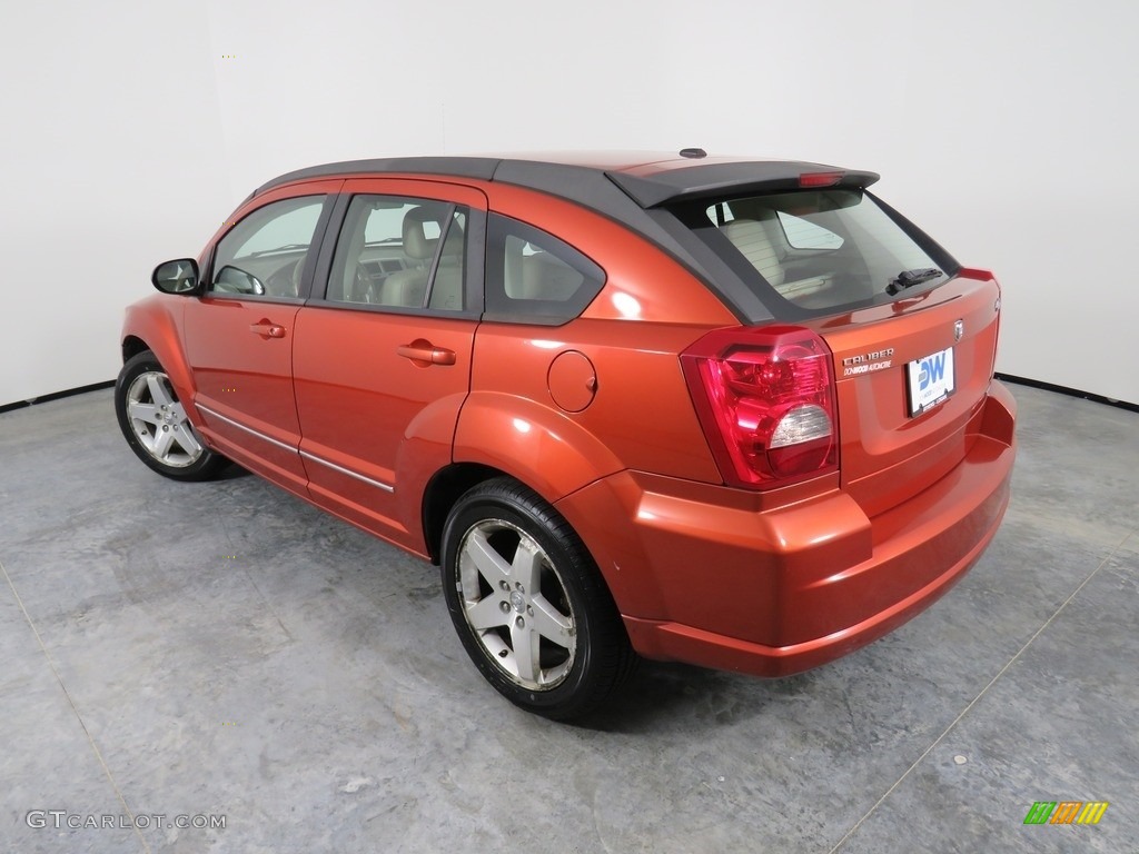 2008 Caliber R/T AWD - Sunburst Orange Pearl / Pastel Pebble Beige photo #13