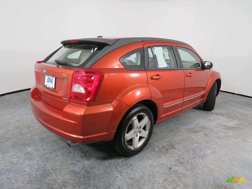 2008 Caliber R/T AWD - Sunburst Orange Pearl / Pastel Pebble Beige photo #19