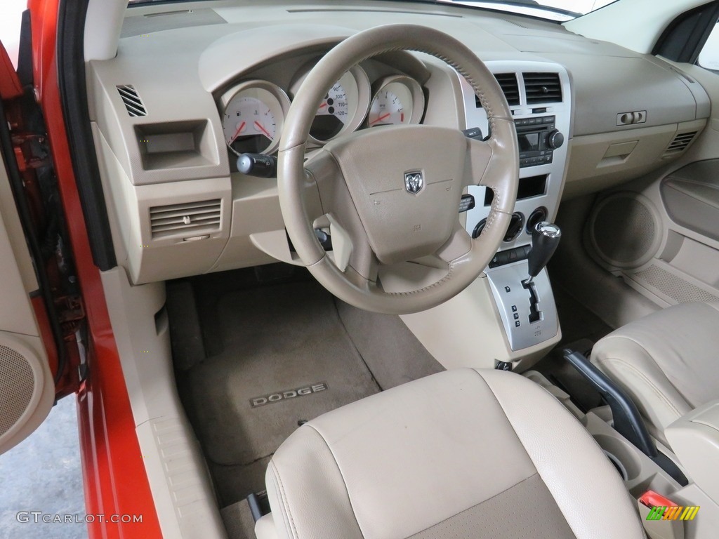 2008 Caliber R/T AWD - Sunburst Orange Pearl / Pastel Pebble Beige photo #22