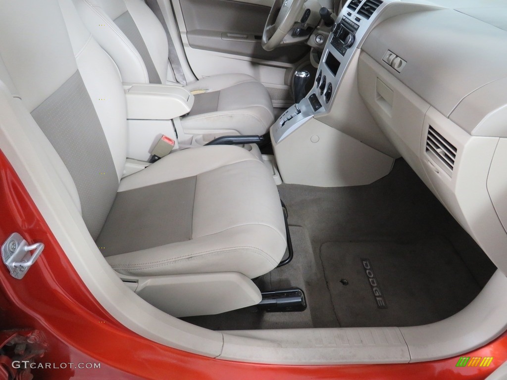2008 Caliber R/T AWD - Sunburst Orange Pearl / Pastel Pebble Beige photo #30