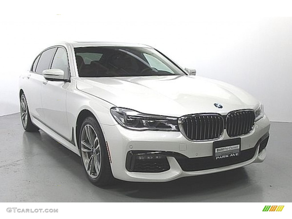 2019 7 Series 750i xDrive Sedan - Alpine White / Cognac photo #5