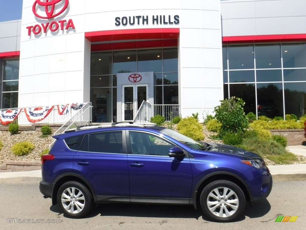 2015 RAV4 Limited AWD - Blue Crush Metallic / Black photo #2