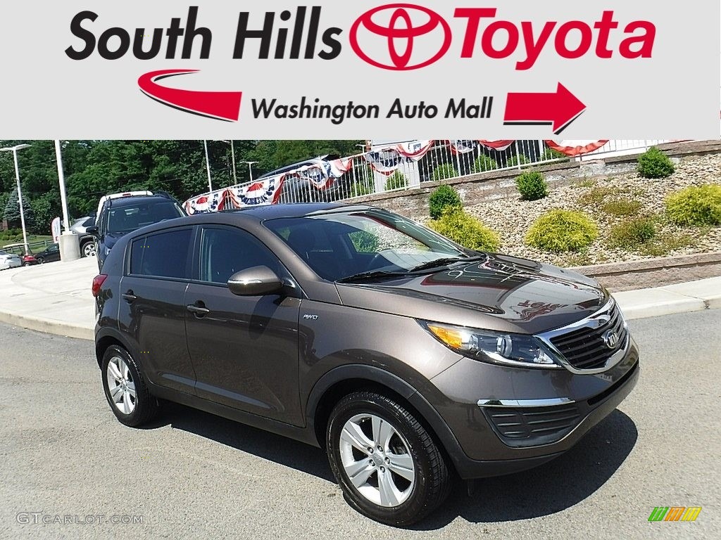 2013 Sportage LX AWD - Sand Track / Black photo #1