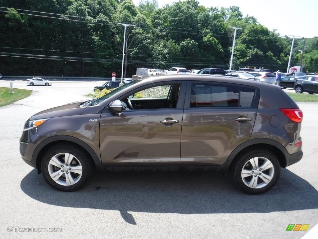 2013 Sportage LX AWD - Sand Track / Black photo #7