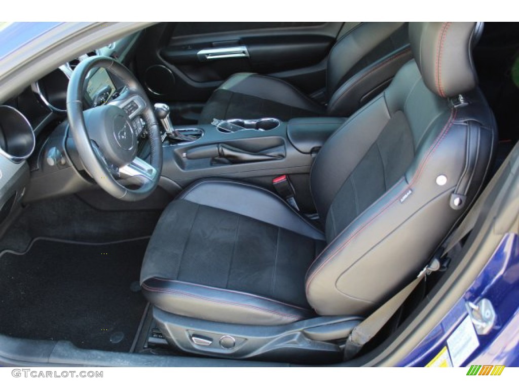 2016 Mustang GT Coupe - Deep Impact Blue Metallic / California Special Ebony Black/Miko Suede photo #9