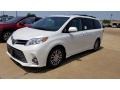 2020 Blizzard White Pearl Toyota Sienna XLE  photo #1