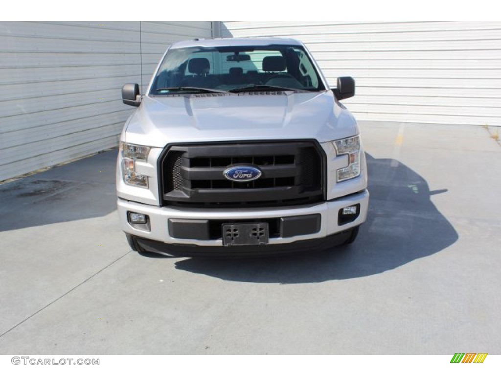 2015 F150 XL SuperCab - Ingot Silver Metallic / Medium Earth Gray photo #3