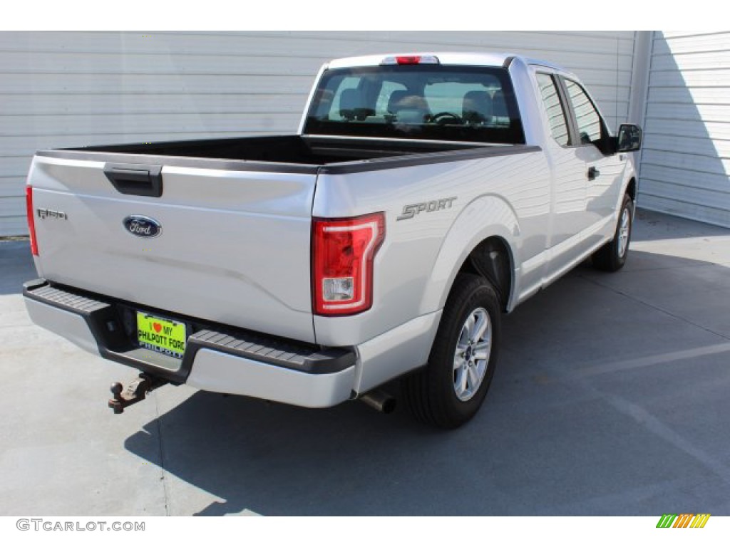 2015 F150 XL SuperCab - Ingot Silver Metallic / Medium Earth Gray photo #9