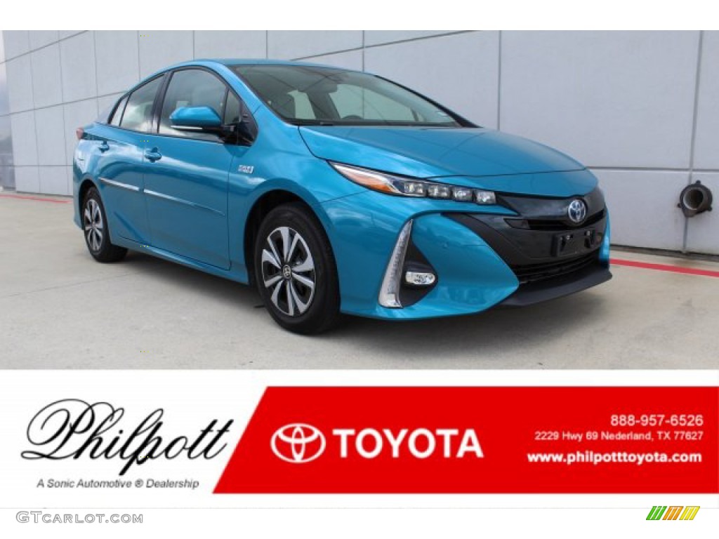 2019 Prius Prime Advanced - Blue Magnetism / Moonstone photo #1