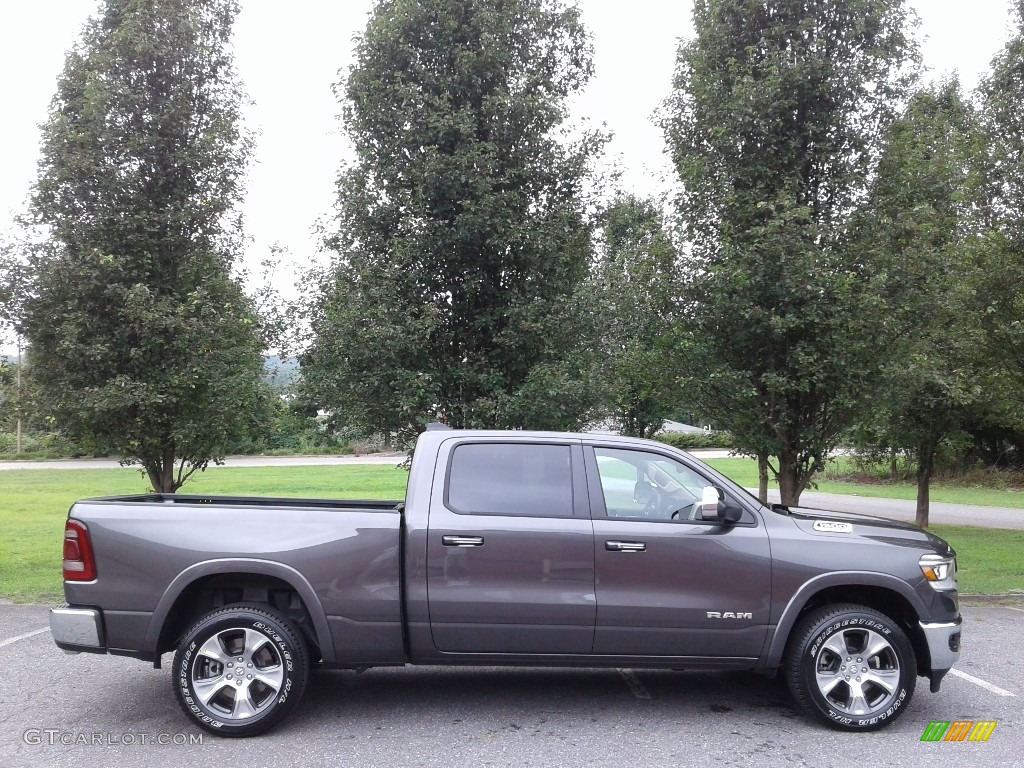 2019 1500 Laramie Crew Cab 4x4 - Granite Crystal Metallic / Black photo #5