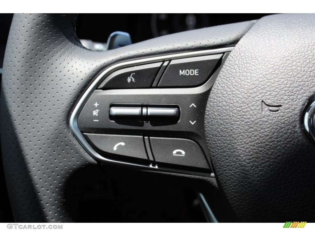 2020 Hyundai Palisade Limited Black Steering Wheel Photo #134220903