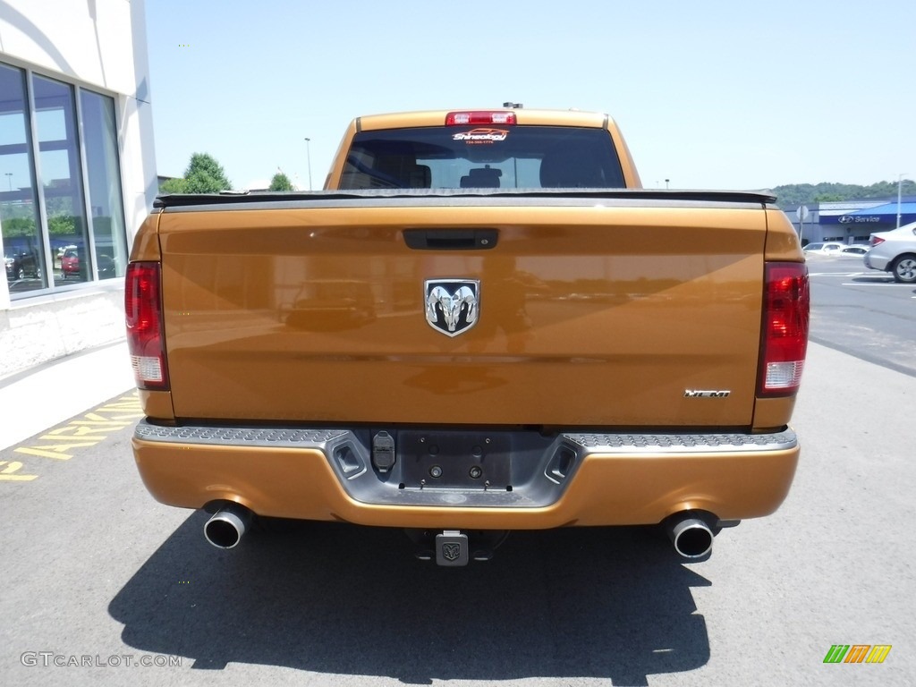 2012 Ram 1500 Express Quad Cab 4x4 - Tequila Sunrise Pearl / Dark Slate Gray/Medium Graystone photo #13