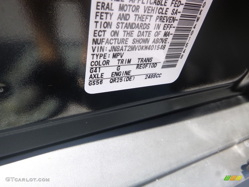 2019 Rogue Color Code G41 for Magnetic Black Photo #134223603