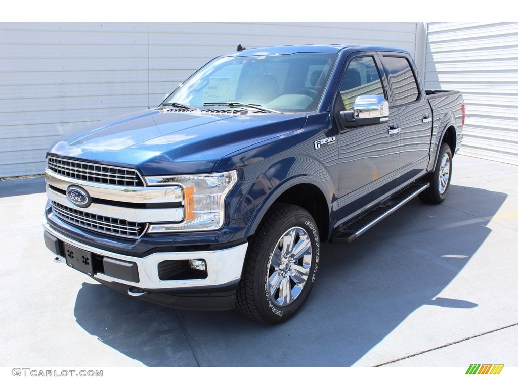 2019 F150 Lariat SuperCrew 4x4 - Blue Jeans / Black photo #4