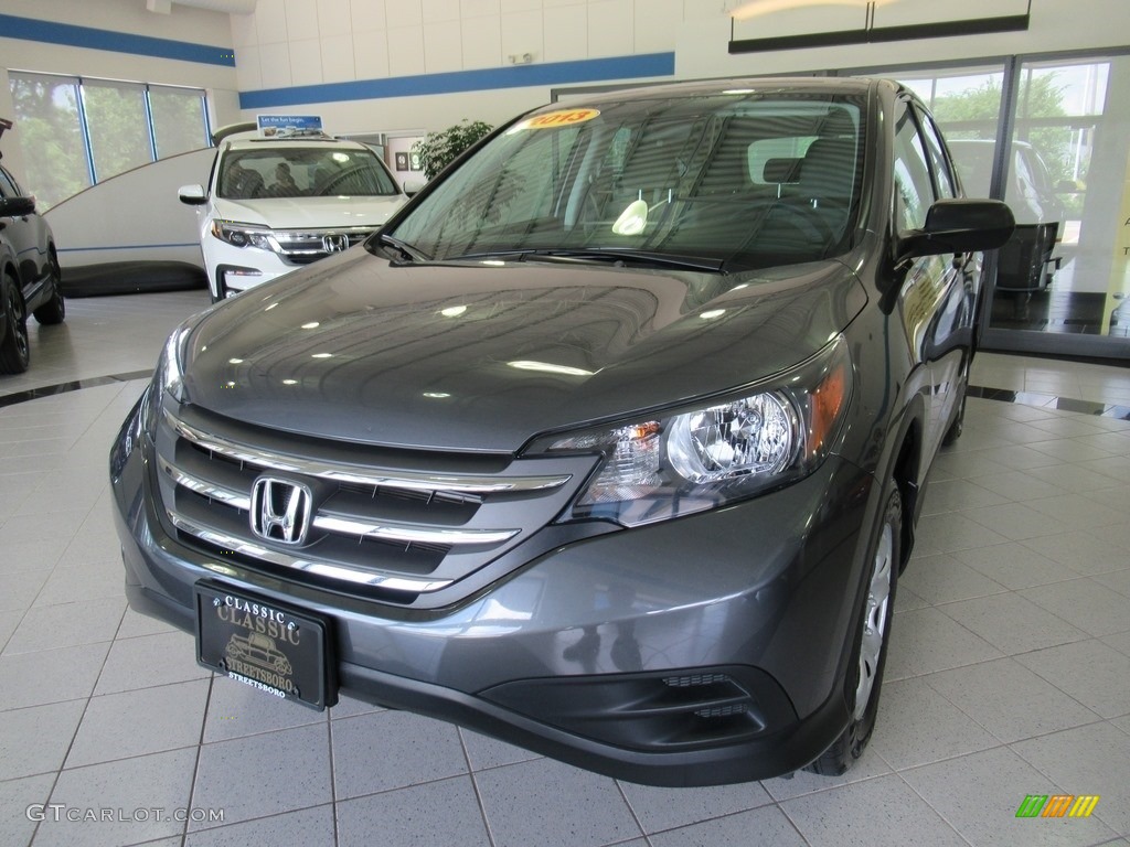 2013 CR-V LX AWD - Polished Metal Metallic / Gray photo #1