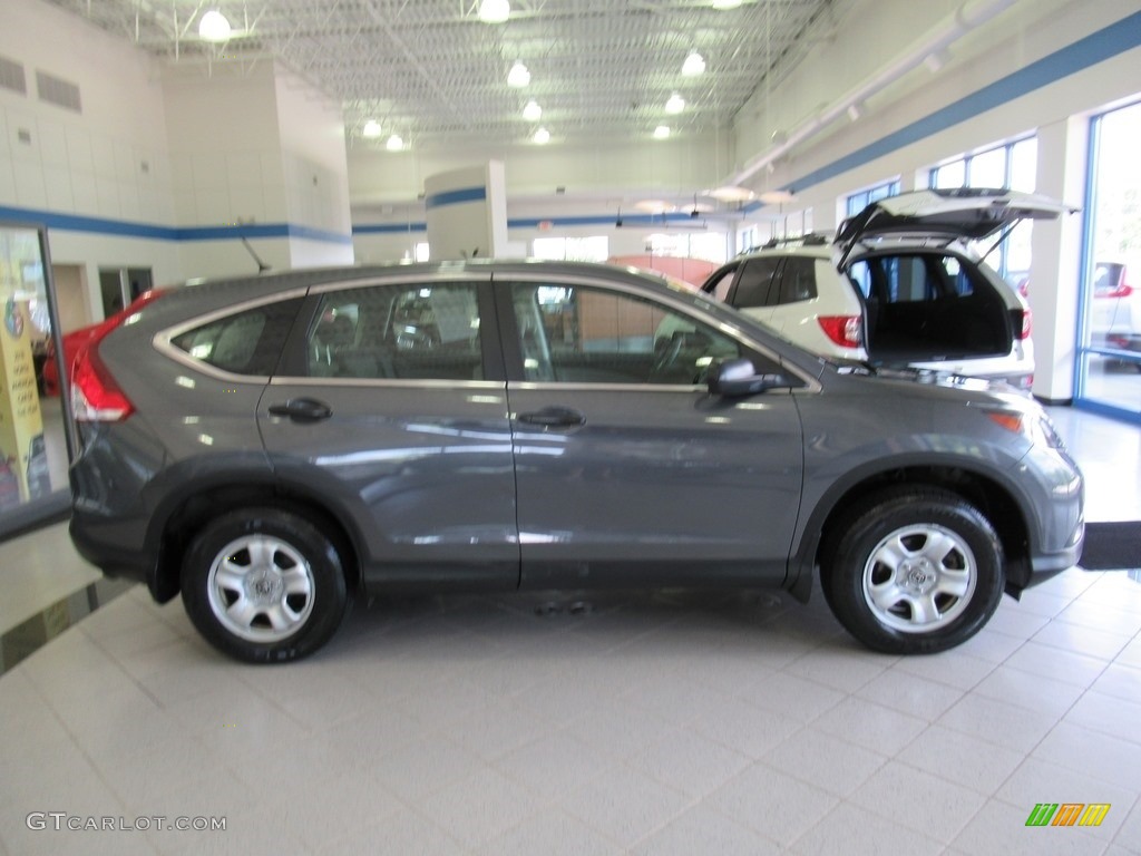 2013 CR-V LX AWD - Polished Metal Metallic / Gray photo #5