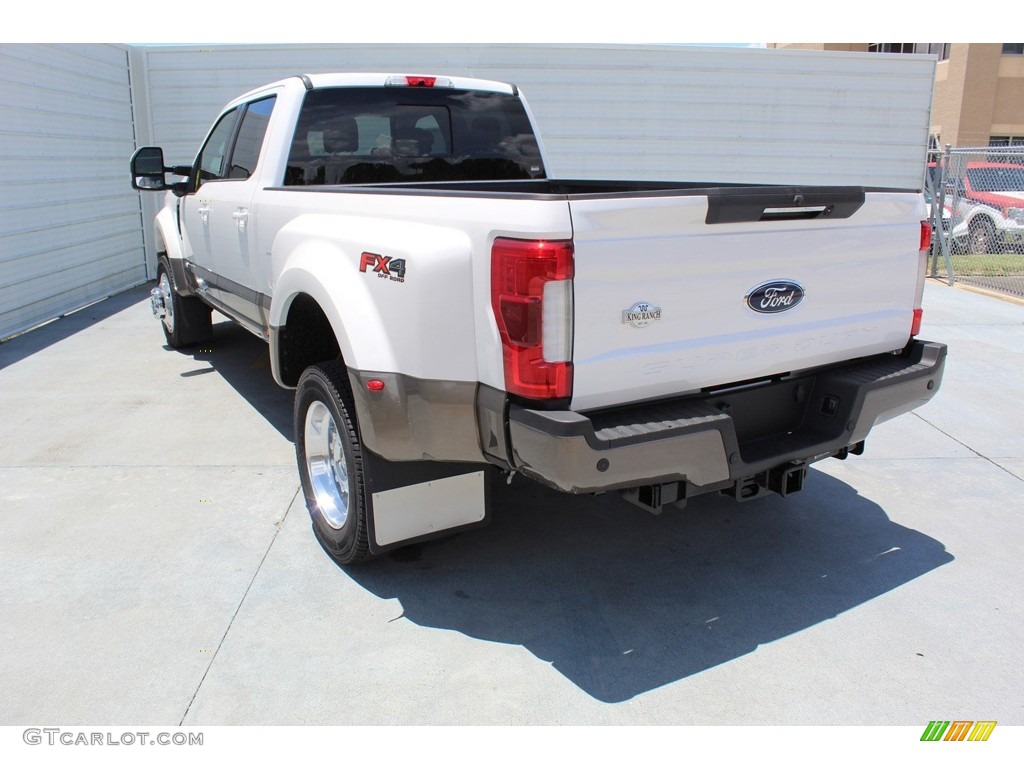 2019 F450 Super Duty King Ranch Crew Cab 4x4 - White Platinum Metallic Tri-Coat / King Ranch Java photo #6