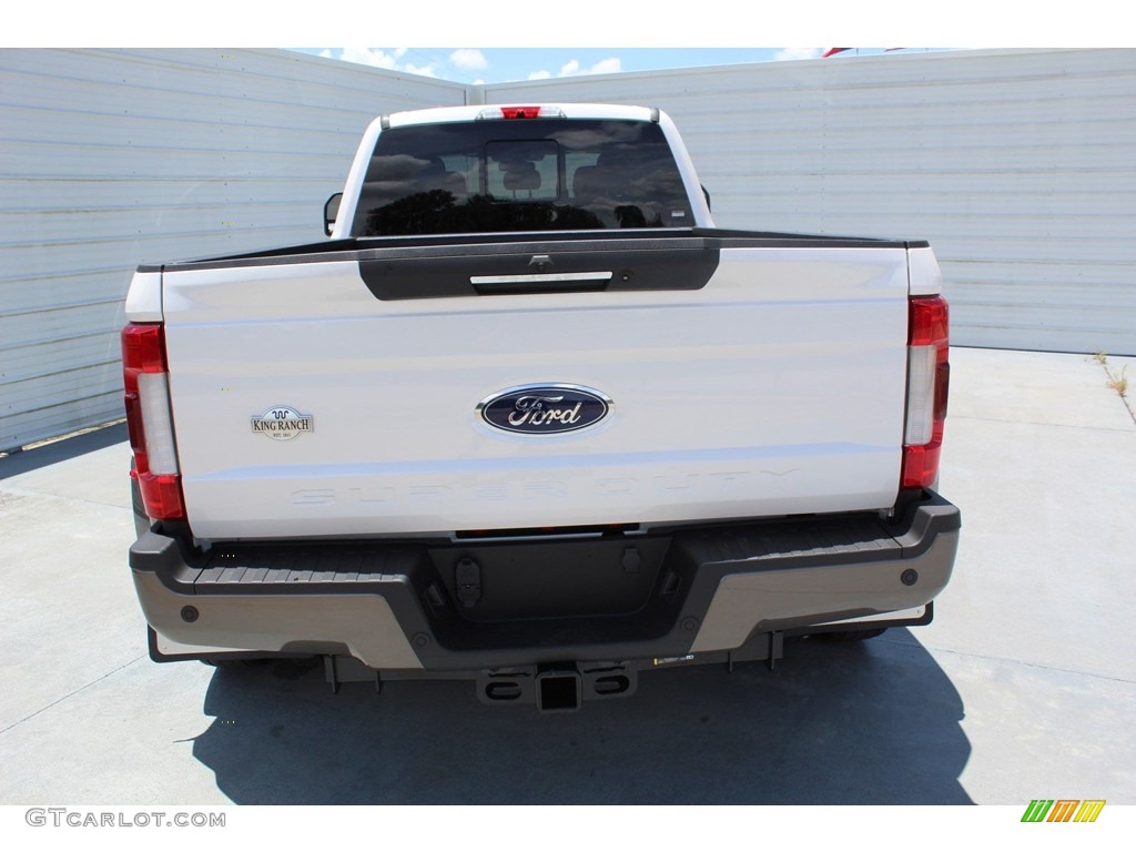2019 F450 Super Duty King Ranch Crew Cab 4x4 - White Platinum Metallic Tri-Coat / King Ranch Java photo #7