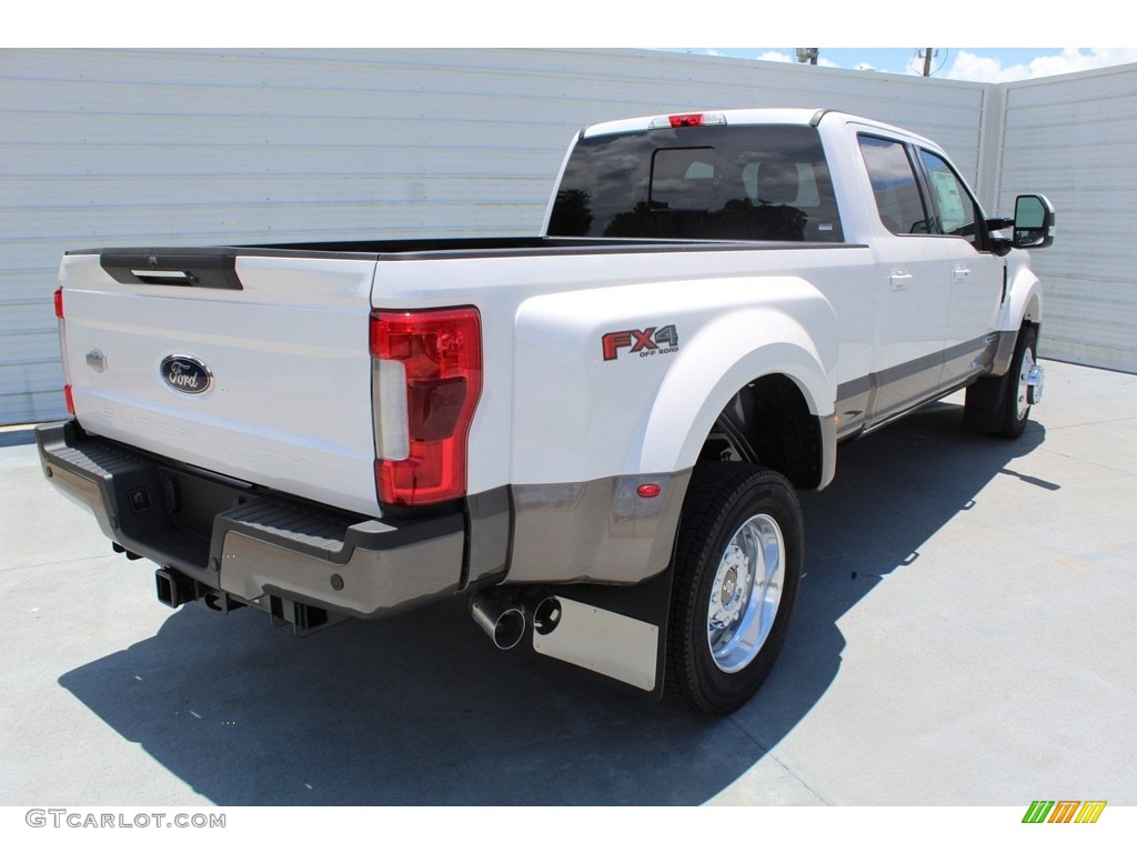 2019 F450 Super Duty King Ranch Crew Cab 4x4 - White Platinum Metallic Tri-Coat / King Ranch Java photo #8