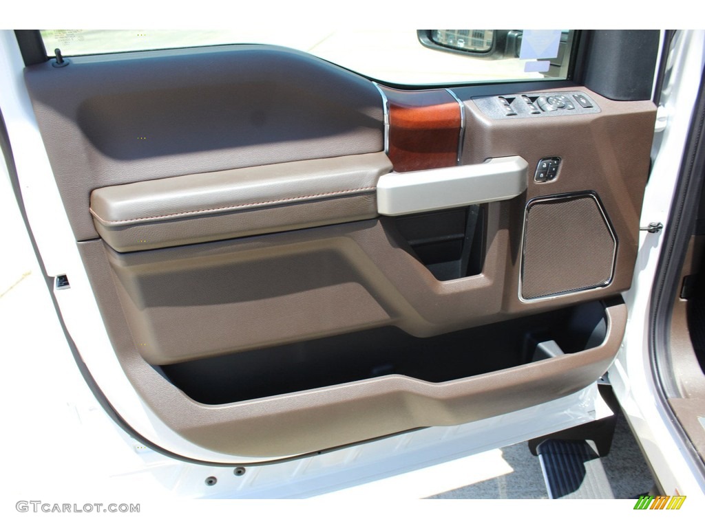 2019 F450 Super Duty King Ranch Crew Cab 4x4 - White Platinum Metallic Tri-Coat / King Ranch Java photo #9