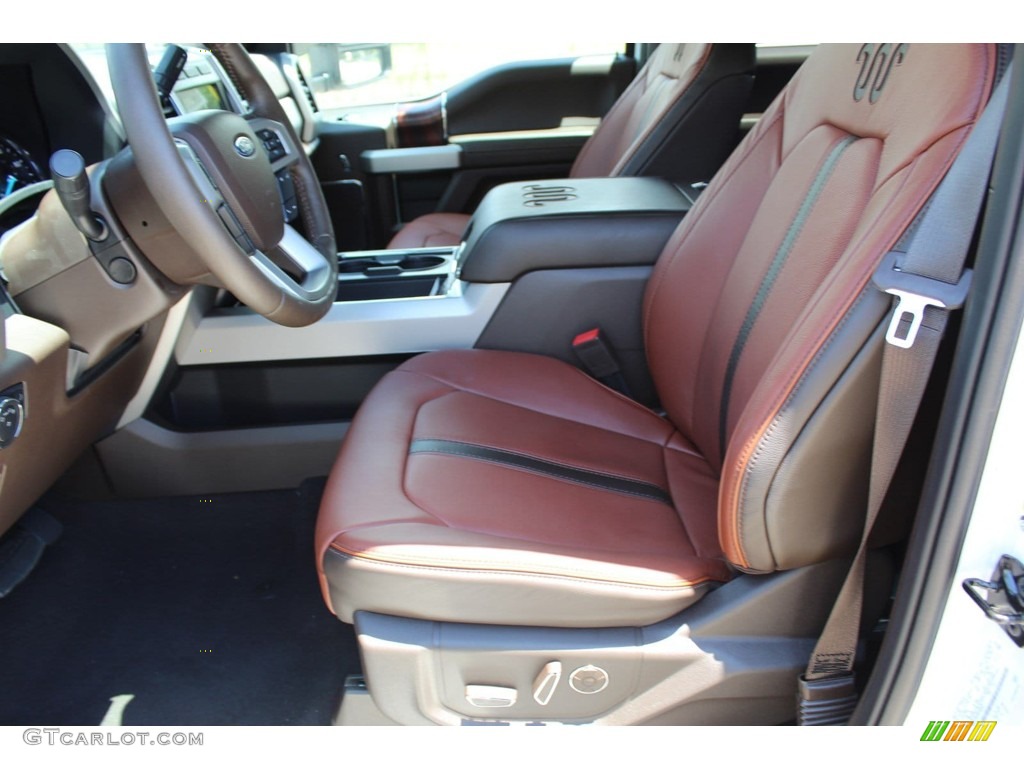 2019 F450 Super Duty King Ranch Crew Cab 4x4 - White Platinum Metallic Tri-Coat / King Ranch Java photo #10