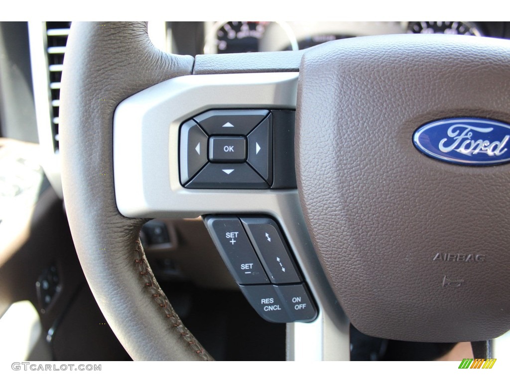 2019 F450 Super Duty King Ranch Crew Cab 4x4 - White Platinum Metallic Tri-Coat / King Ranch Java photo #12