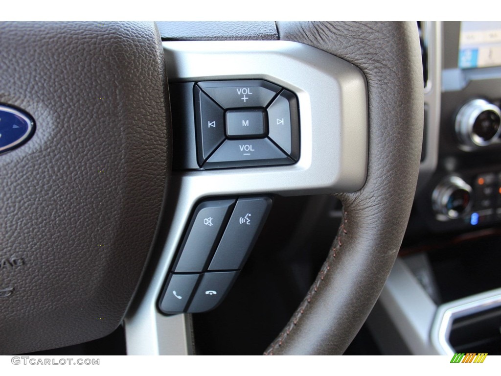2019 F450 Super Duty King Ranch Crew Cab 4x4 - White Platinum Metallic Tri-Coat / King Ranch Java photo #13