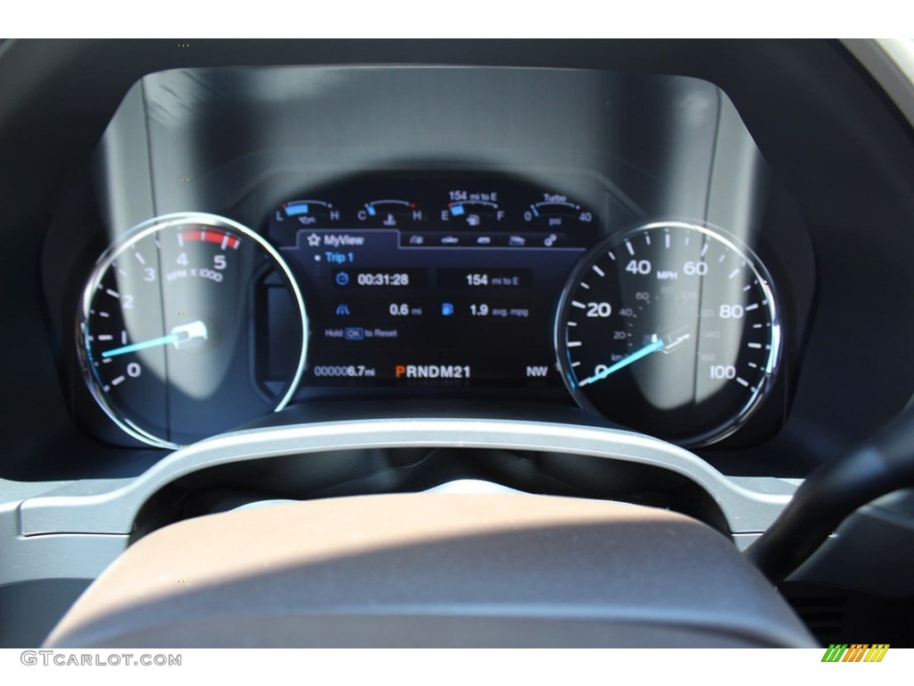 2019 F450 Super Duty King Ranch Crew Cab 4x4 - White Platinum Metallic Tri-Coat / King Ranch Java photo #14