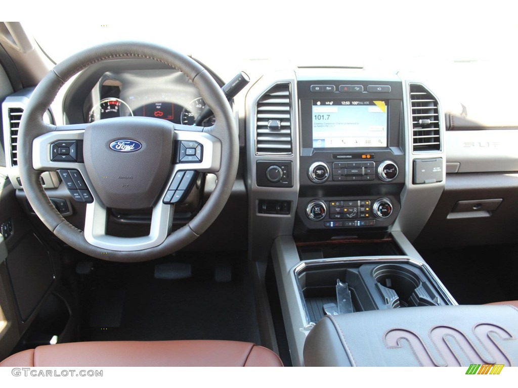 2019 F450 Super Duty King Ranch Crew Cab 4x4 - White Platinum Metallic Tri-Coat / King Ranch Java photo #21