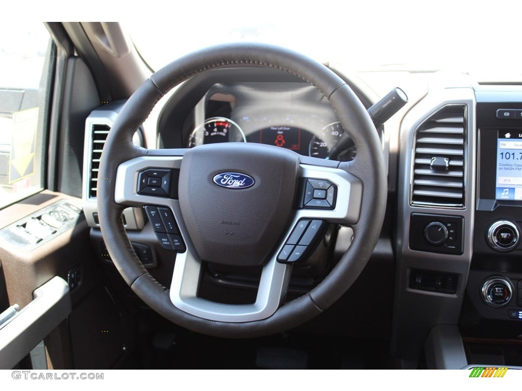 2019 F450 Super Duty King Ranch Crew Cab 4x4 - White Platinum Metallic Tri-Coat / King Ranch Java photo #22