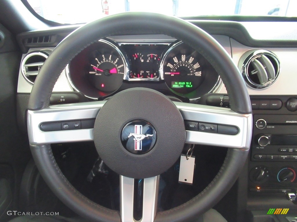 2009 Mustang V6 Convertible - Brilliant Silver Metallic / Dark Charcoal photo #26